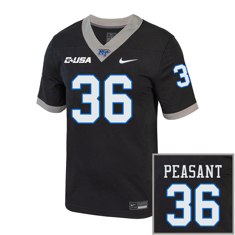 Men-Youth #36 Frank Peasant Middle Tennessee State Blue Raiders 2023 College Football Jerseys Stitch